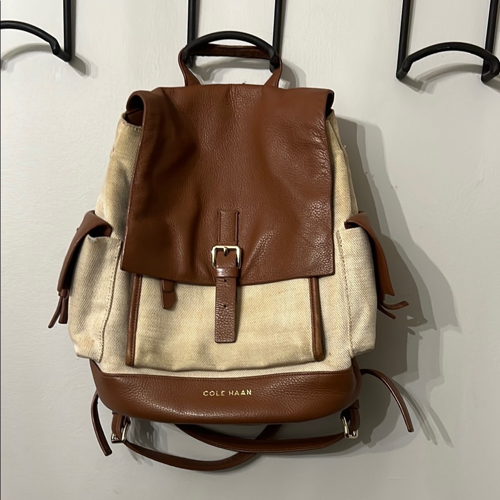 Cole Haan Bowdin Backpack in Medium Brown